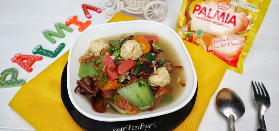 Resep Hidangan Utama Sup Jamur Bakso Tahu Palmia I 