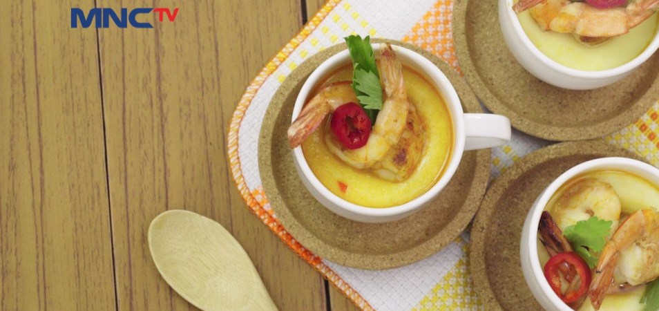 Resep Hidangan Utama CHAWAN MUSHI TUMIS UDANG PALMIA 