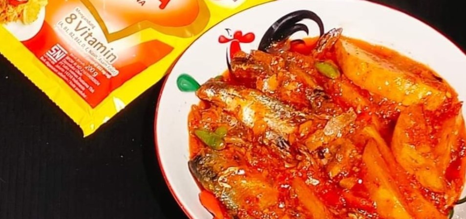 Sambalado Sarden Kentang Rawit Utuh