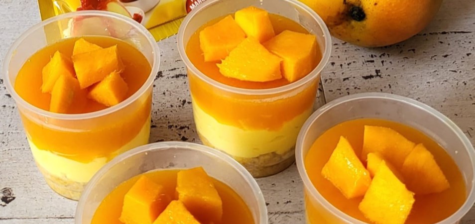 Mango Cheese Cake in Cup