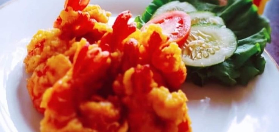 Salted Egg Prawns