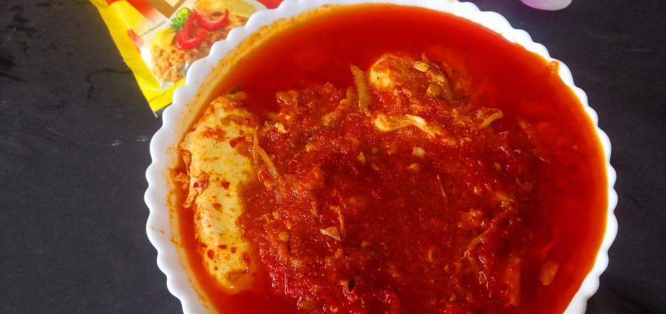 Sambal Nyemek Telur Ceplok Teri