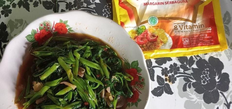 Tumis Kangkung Belacan Saus Tiram