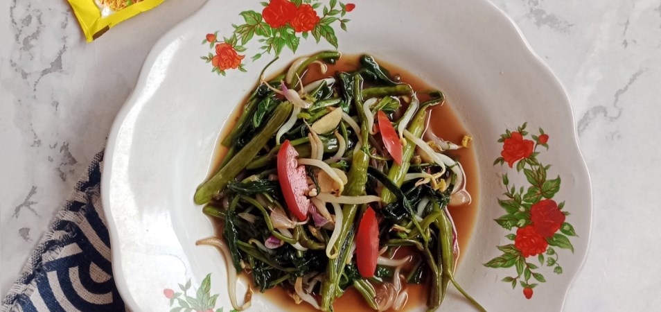 Tumis Kangkung Tauge Bulgogi