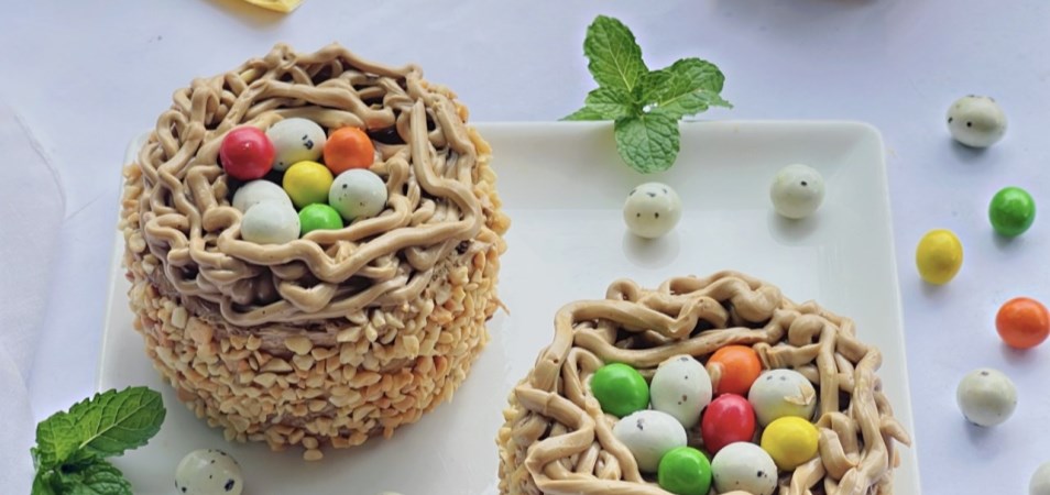 Palmia Bird Nest Nougat Cake