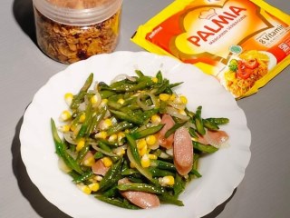 Kacang Panjang Jagung Oseng Sosis