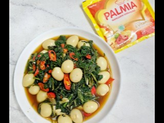 Tumis Kangkung Telur Puyuh