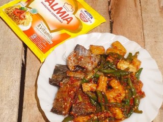 Balado Ikan Asin Kacang Panjang