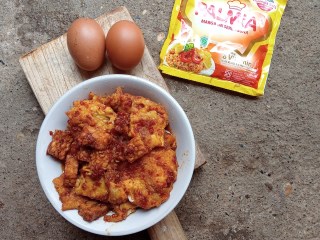 Balado Tempe Telur Dadar Potong