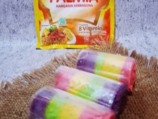 Mini Roll Cake Rainbow