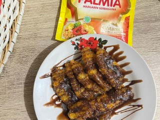 Pisang Lilin Krispy Kental Manis Coklat